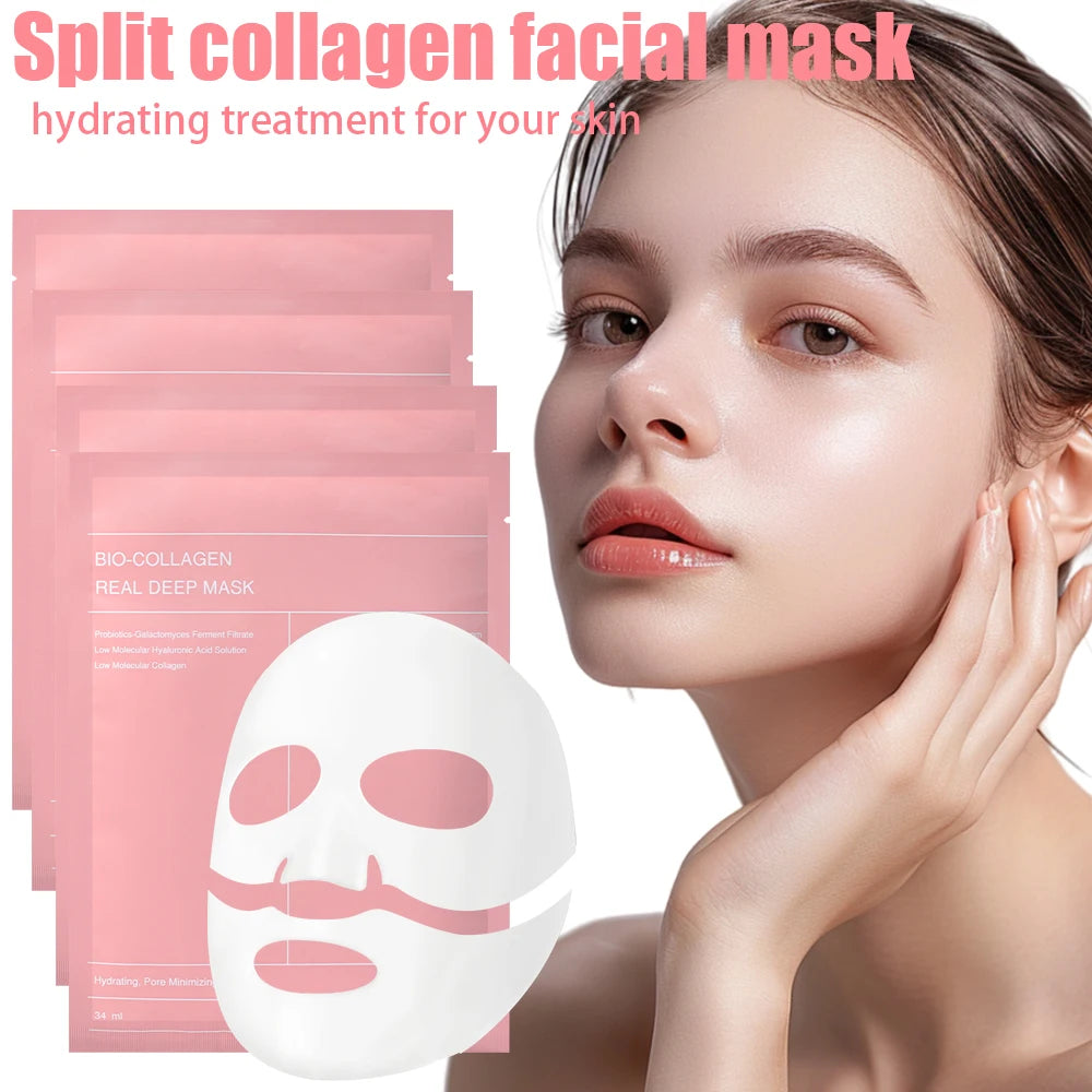 Masques Visage au collagène bio, Lot de 1/2/5/10
